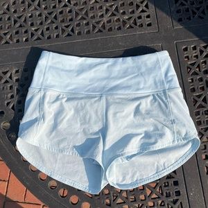LULULEMON POWDER BLUE Speed Up High-Rise Short 2.5"💙